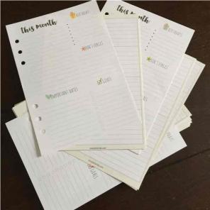 Planner Inserts