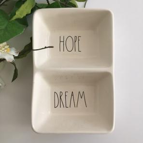Rae Dunn Hope / Dream Tray Plate