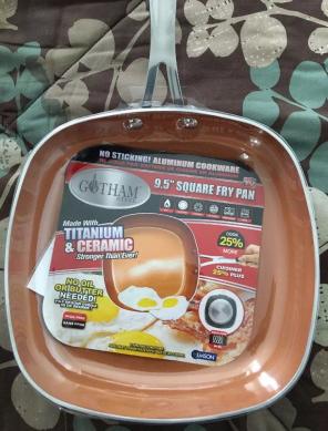 Gotham Steel 2 Deep Square Copper Frying