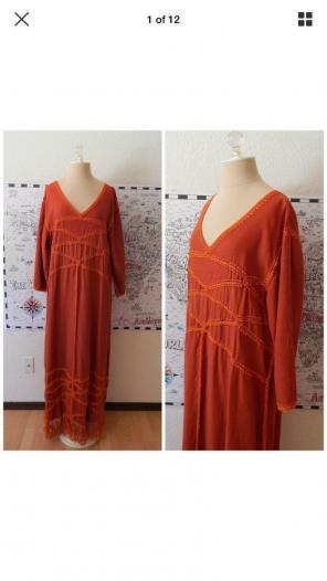 Hippy Maxi Caftan Fall Fringe Dress