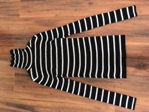 Long Sleeve Striped Turtle Neck Shirt