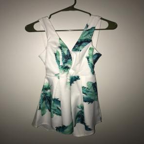 Mura Boutique Floral Romper OpenTie Back