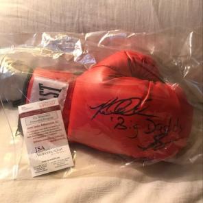 Riddick Bowe Autograph Glove