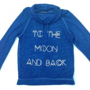 Blue "To the moon and back" Sweatshirt