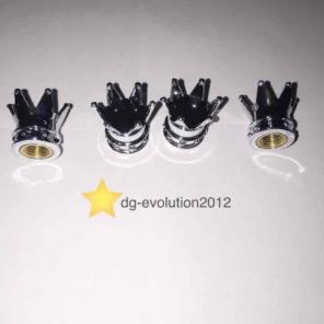4) chrome crown valve