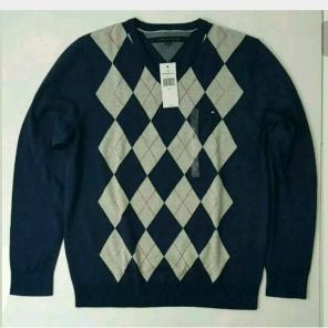 Tommy Hilfiger Men Argyle Sweater XL