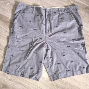 Shark Print Shorts Men's Size 40