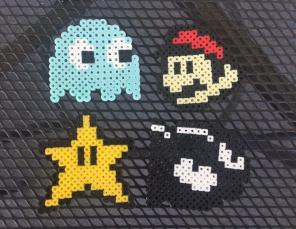 Set Of 4 Perler Bead Rave Kandi