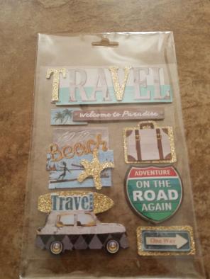 Scrapbook stickers vacation