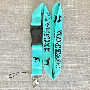 Love Pink Lanyard Free Shipping - Teal
