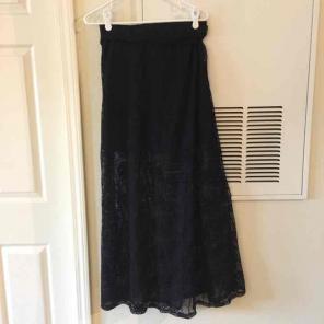 Xhilaration black maxi skirt