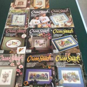 Lot#3 total of 11 cross stitch mag