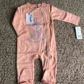 NWT Jessica Simpson pineapple footie 3/6