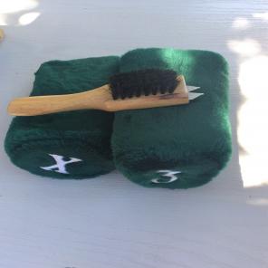 Golf Club Covers And Shoe Brush