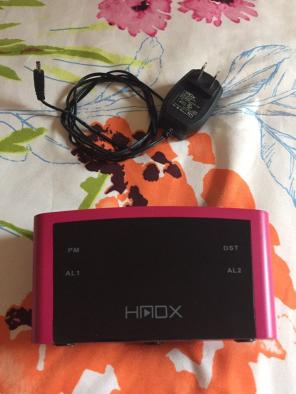 Pink Charging Alarm Clock