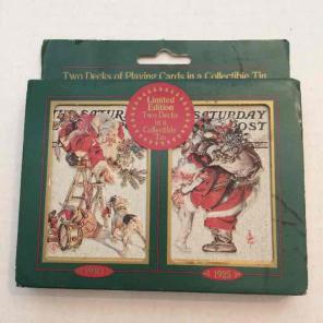 Saturday Evening Post Playing Cards Tin
