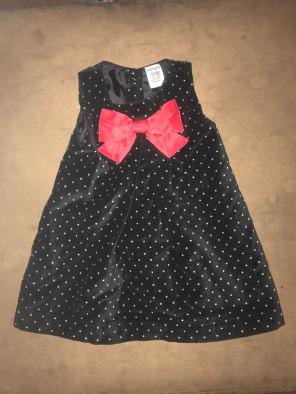 Baby 9 Mo Velvet Holiday Christmas Dress