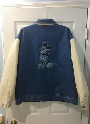 Disney Mickey Mouse Varsity Denim Jacket