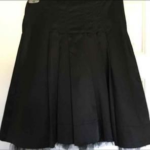 Black Skirt Satin Skirt Tulle Skirt