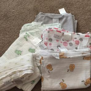 Aden + Anais swaddle blankets