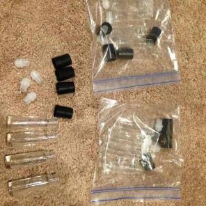 Glass Roller bottles & filaments