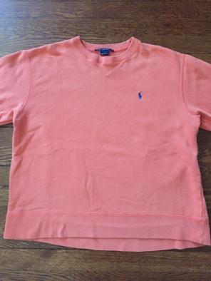 Orange Crewneck Polo Sweatshirt