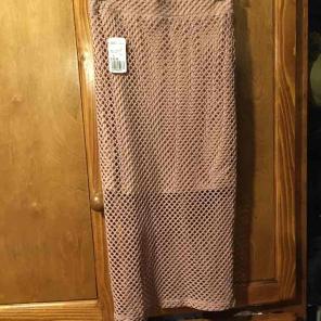 Forever 21 pencil midi mauve skirt