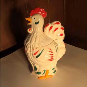 Pottery Guild Rooster cookie jar