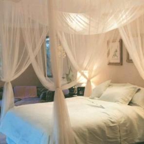 4 corner sheer bed netting