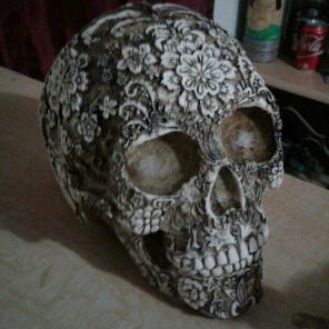 Victorian Rose Skull