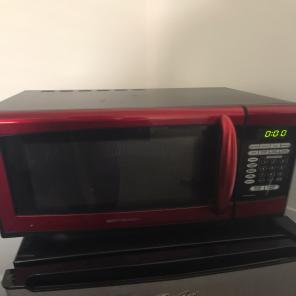 Red Emerson Microwave