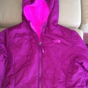 Reversible Girls Kids North Face Jacket