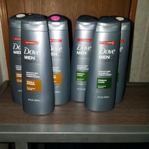 Dove men + care shampoo and conditioner