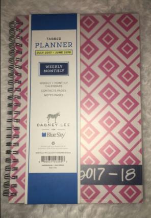 Blue Sky tabbed planner 2017-2018