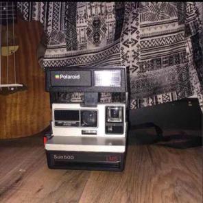 Vintage Polaroid camera sun 600