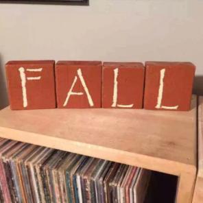 Fall Handmade Wood Shelf Blocks