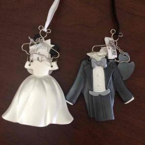 NWT Disney Wedding Ornaments Mickey