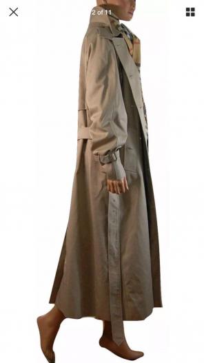 Burberry Double Breasted Trench Size 14