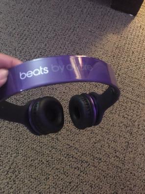 Beats Head Phones Purple