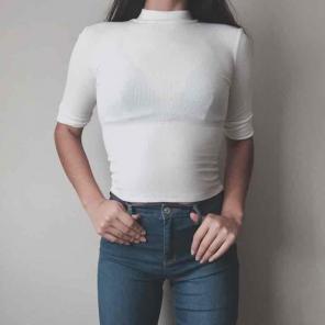 Ribbed Mock Top