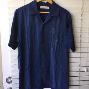 Tommy Bahama Silk Embroidered Shirt