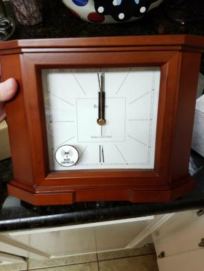 Bulova radio controlled desk clock