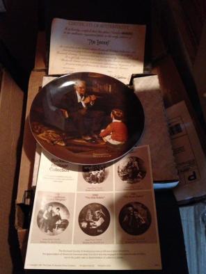 Norman Rockwell Plate The Tycoon