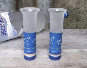 Grey Goose Bottle Neck Shot Glasses X2