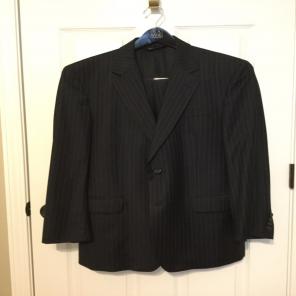 Jos A Bank Navy Blue Pin Stripe