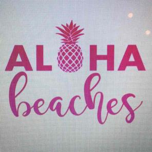 Aloha Beaches Vinyl Decal
