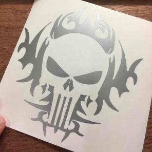 Punisher skull decal