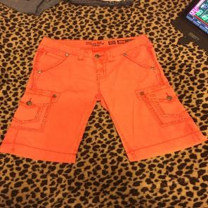 Orange Miss Me Shorts