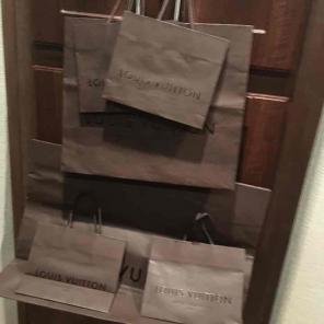 Louis Vuitton shopping bag lot of 6