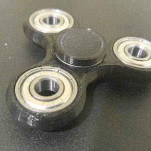 3d Printed Fidget Spinner in Black!